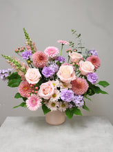 Load image into Gallery viewer, Pink & Purple Designer's Choice Vase Arrangement