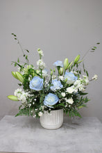Load image into Gallery viewer, White & Blue Designer's Choice Vase Arrangement