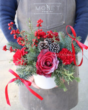 Load image into Gallery viewer, Red holiday arrangement vancouver