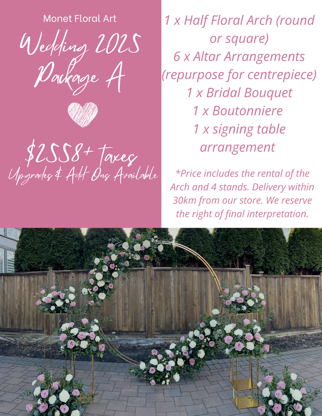 Wedding Package A