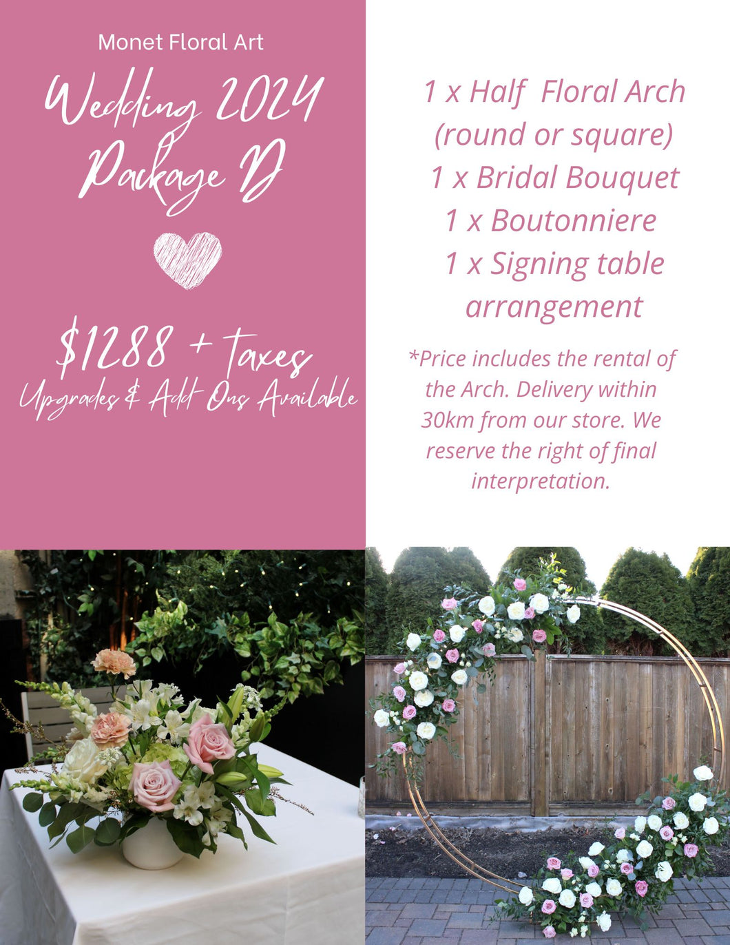 Wedding Package D