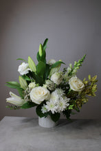 Load image into Gallery viewer, White &amp; Green Designer&#39;s Choice Vase Arrangement
